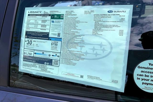 2025 Subaru Legacy Premium