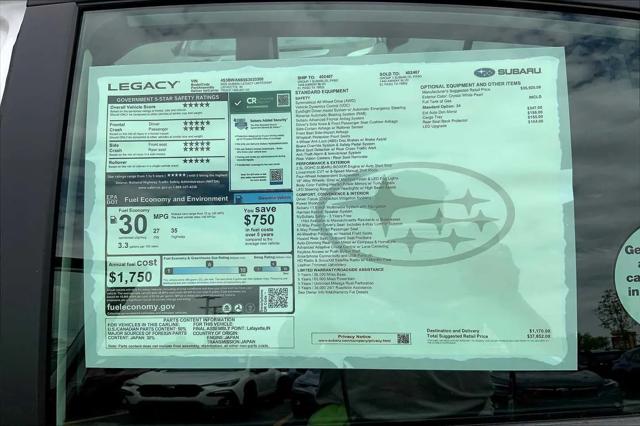 2025 Subaru Legacy Limited