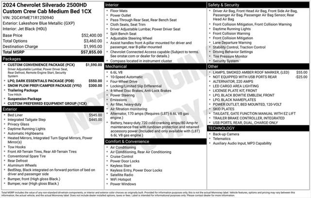 2024 Chevrolet Silverado 2500HD 4WD Crew Cab Standard Bed Custom