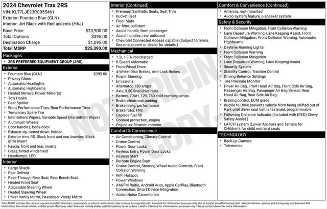 2024 Chevrolet Trax FWD 2RS