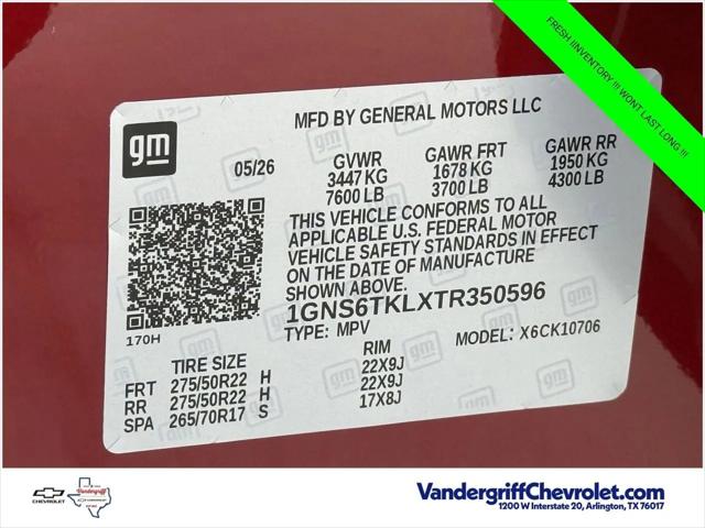 2026 Chevrolet Tahoe 4WD High Country