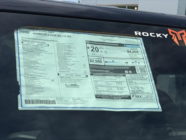 2026 Jeep Wrangler WRANGLER 4-DOOR WILLYS