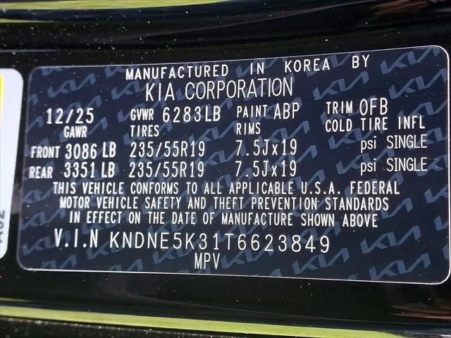 2026 Kia Carnival MPV SX