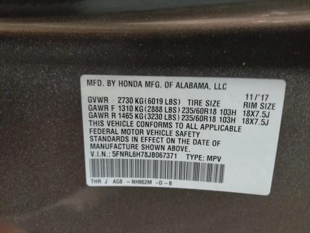 2018 Honda Odyssey EX-L