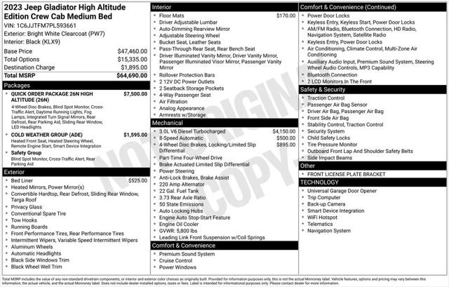 2023 Jeep Gladiator Sport