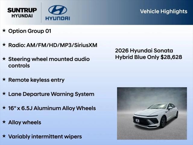 2026 Hyundai Sonata Hybrid Blue