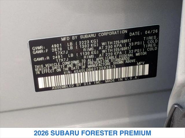 2026 Subaru Forester Premium