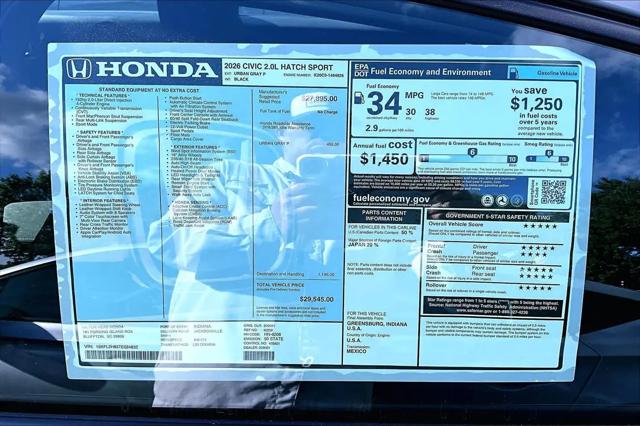 2026 Honda Civic Sport