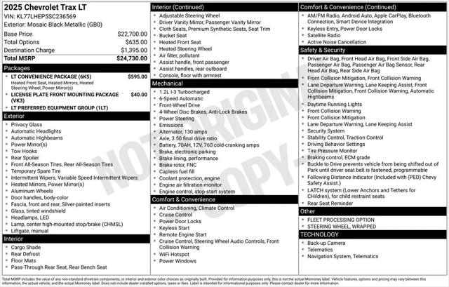 2025 Chevrolet Trax FWD LT