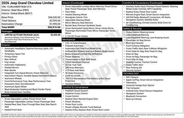 2026 Jeep Grand Cherokee Limited