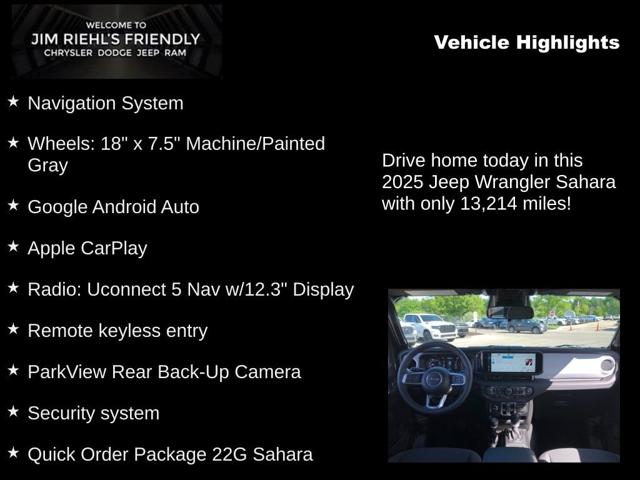 2025 Jeep Wrangler 4-Door Sahara 4x4