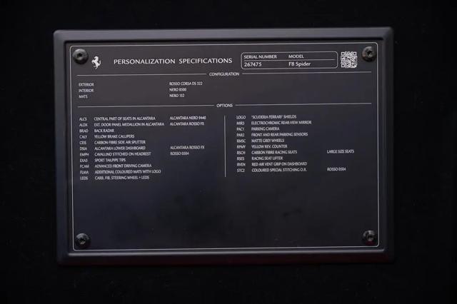 2021 Ferrari F8 Spider Spider