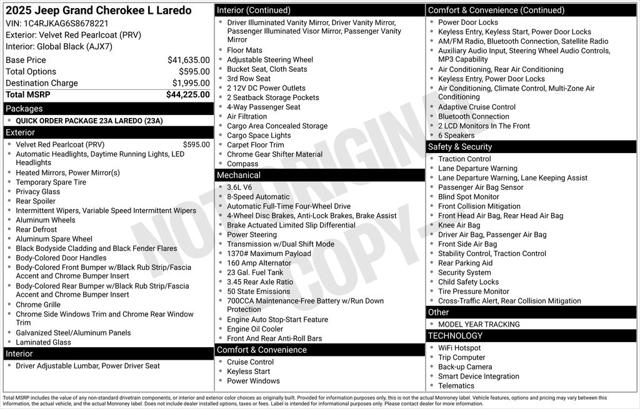 2025 Jeep Grand Cherokee L Laredo 4x4