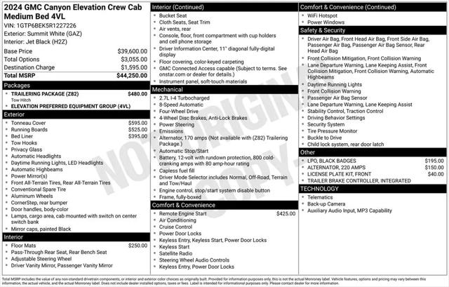 2024 GMC Canyon 4WD Elevation