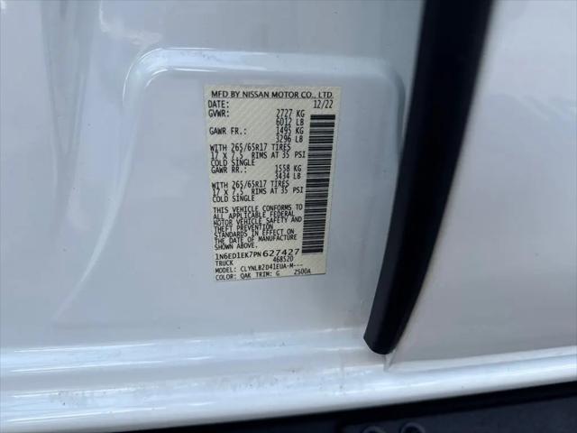 2023 Nissan Frontier Crew Cab SV 4x4