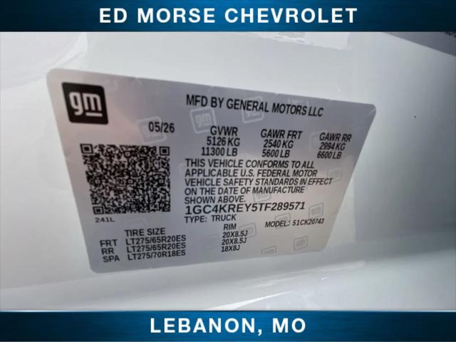 2026 Chevrolet Silverado 2500HD Crew Cab, Standard Bed, High Country, 4WD