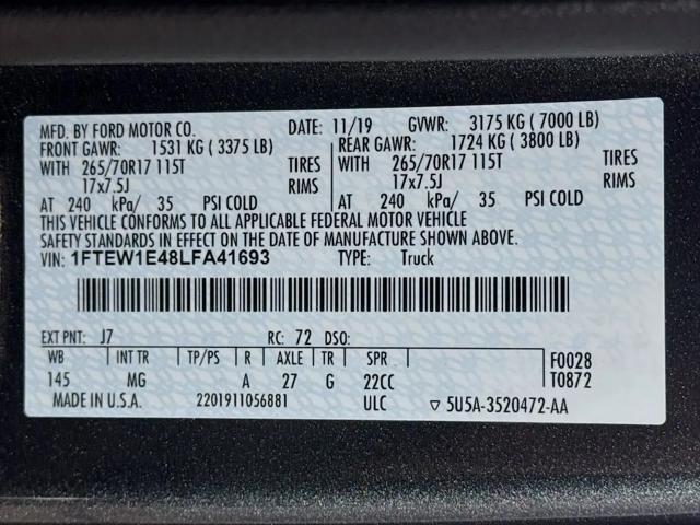 2020 Ford F-150 XLT