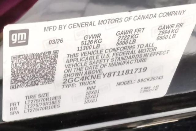 2026 Chevrolet Silverado 2500HD Crew Cab, Standard Bed, LT, 4WD