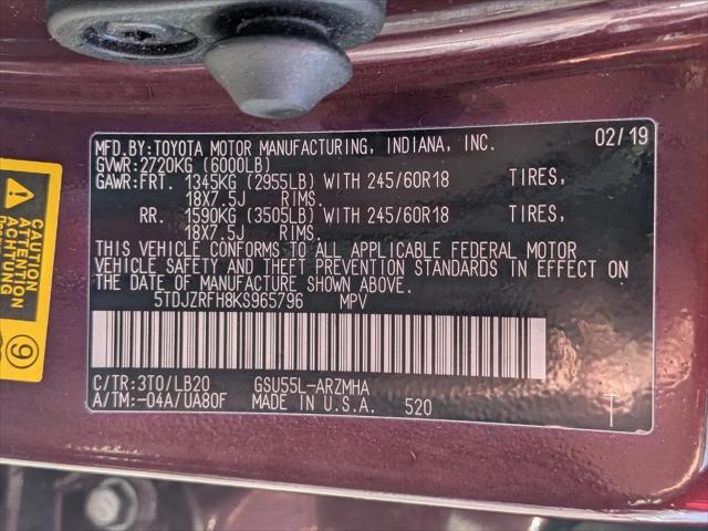 2019 Toyota Highlander XLE