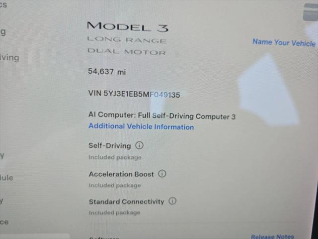 2021 Tesla Model 3 Long Range