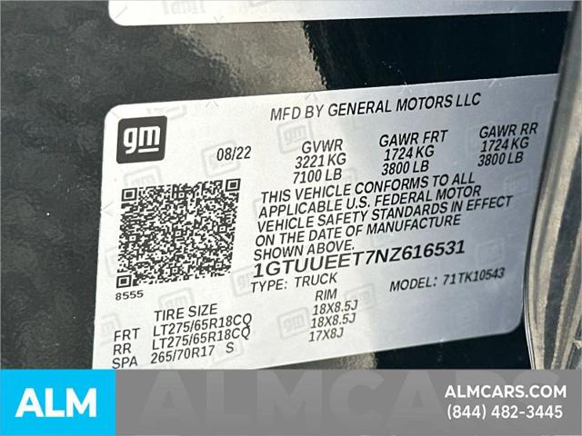 2022 GMC Sierra 1500 4WD Crew Cab Short Box AT4
