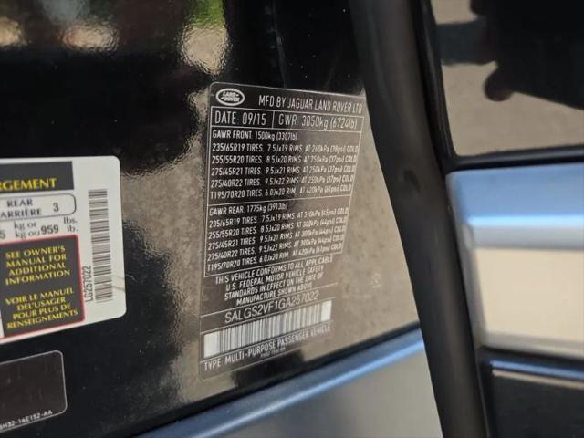 2016 Land Rover Range Rover 3.0L V6 Supercharged HSE