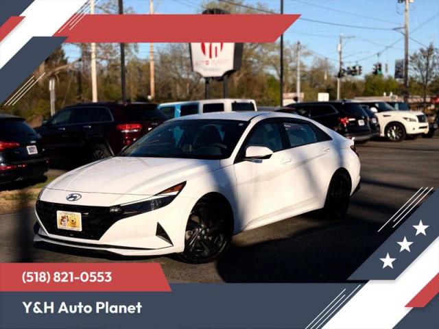 2021 Hyundai Elantra Hybrid Blue for sale in Rensselaer, NY