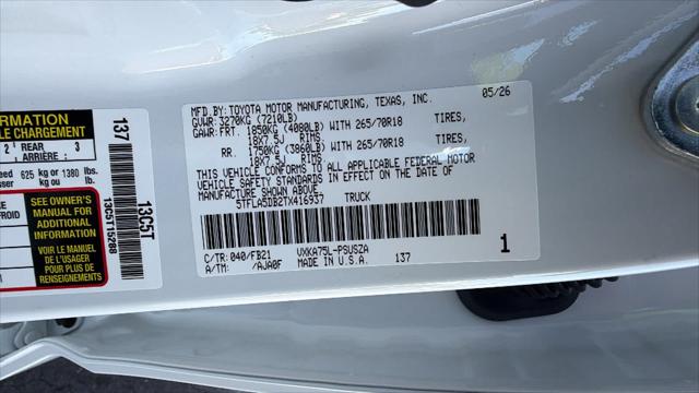 2026 Toyota Tundra SR5 CrewMax 5.5' Bed
