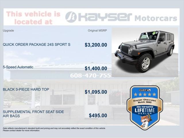 2018 Jeep Wrangler JK Unlimited Sport S 4x4