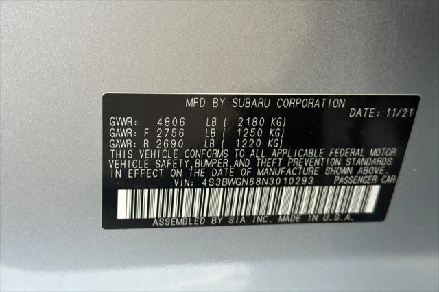 2022 Subaru Legacy Limited XT