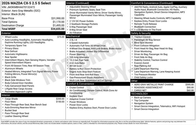 2026 Mazda CX-5 2.5 S Select