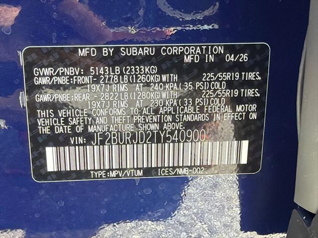 2026 Subaru Outback Touring XT