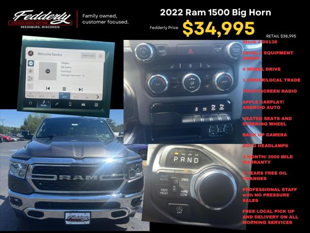 2022 Ram 1500 Big Horn Crew Cab 4x4 5'7" Box