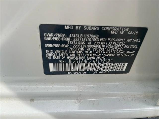 2018 Subaru Crosstrek 2.0i