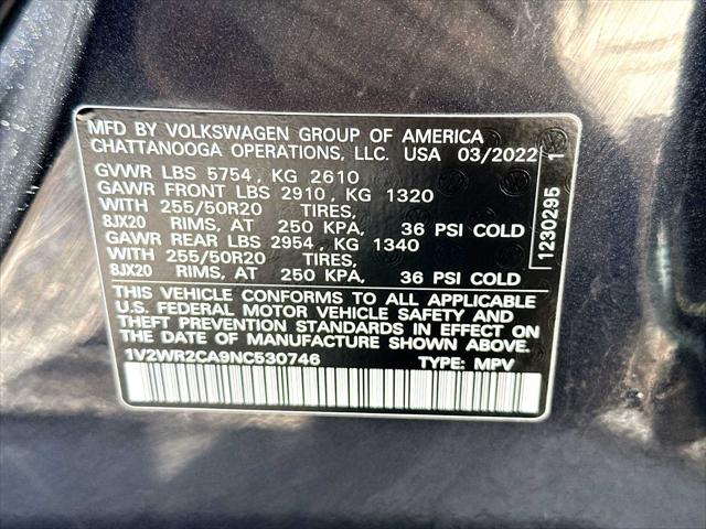 2022 Volkswagen Atlas 3.6L V6 SE w/Technology
