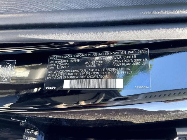 2026 Volvo XC90 Plug-In Hybrid Plus, T8 AWD, Electric/Gasoline, Bright, 7 Seats