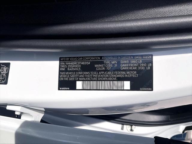 2026 Volvo XC60 Plug-In Hybrid Plus, T8 AWD Electric/Gasoline, Dark