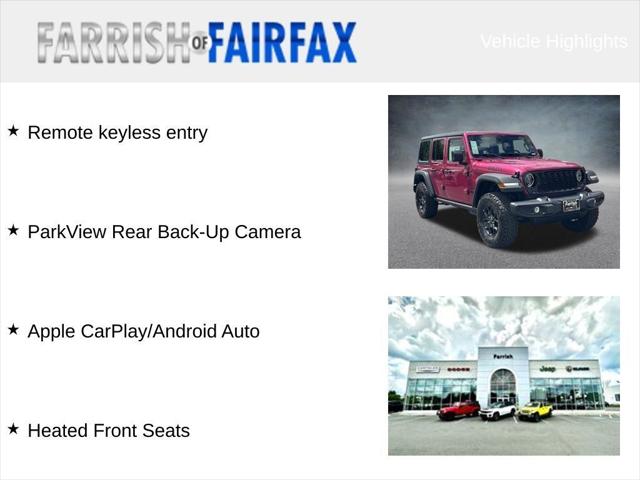 2026 Jeep Wrangler WRANGLER 4-DOOR WILLYS 2026 Jeep Wrangler WRANGLER 4-DOOR WILLYS