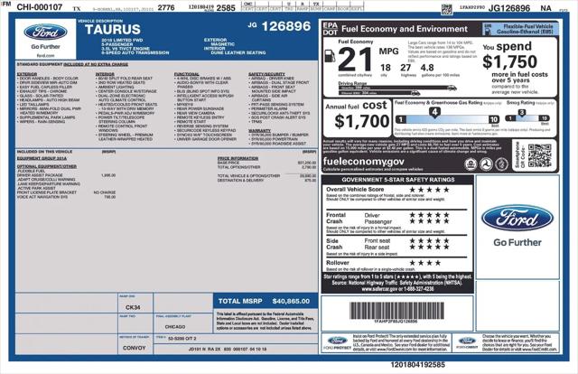 2018 Ford Taurus Limited