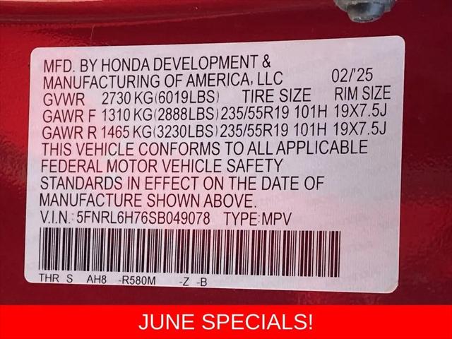 2025 Honda Odyssey Sport-L