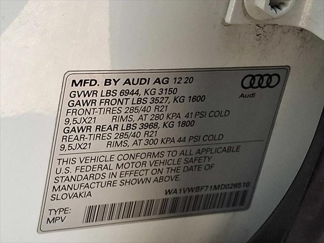 2021 Audi SQ7 Prestige TFSI quattro Tiptronic