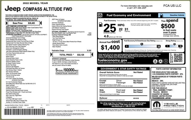 2022 Jeep Compass Altitude FWD