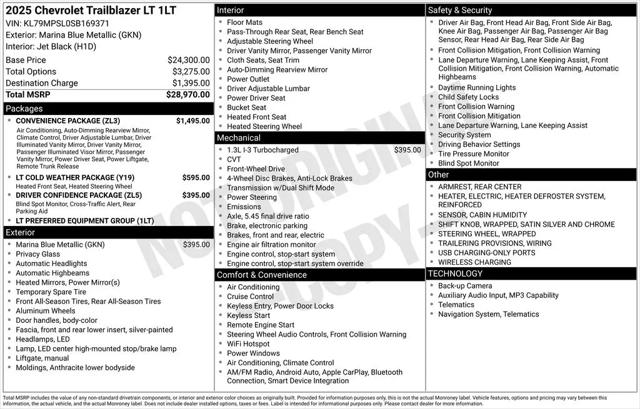 2025 Chevrolet TrailBlazer FWD LT
