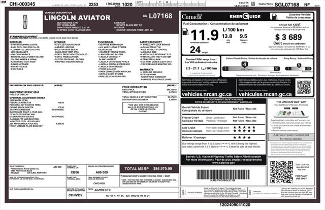 2025 Lincoln Aviator Reserve