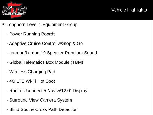 2022 Ram 1500 Limited Longhorn Crew Cab 4x4 5'7" Box