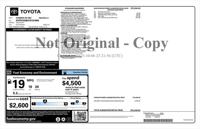 2026 Toyota Tundra TRD Pro Hybrid CrewMax 5.5' Bed