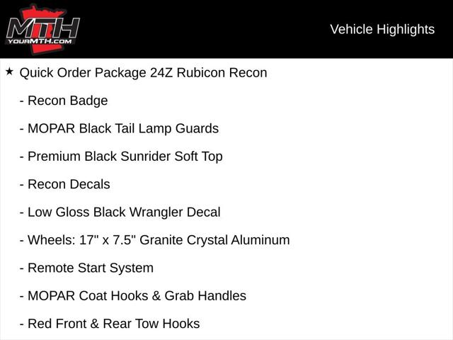 2017 Jeep Wrangler Unlimited Rubicon Recon 4x4