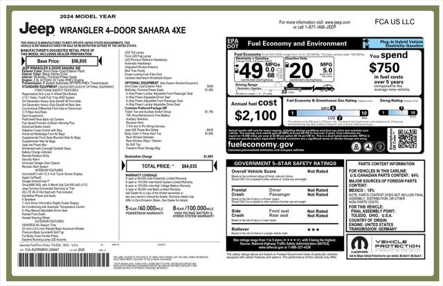 2024 Jeep Wrangler 4xe Sahara 4xe