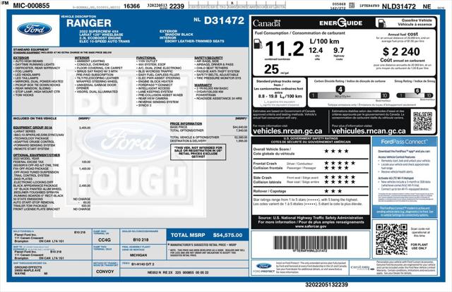 2022 Ford Ranger LARIAT
