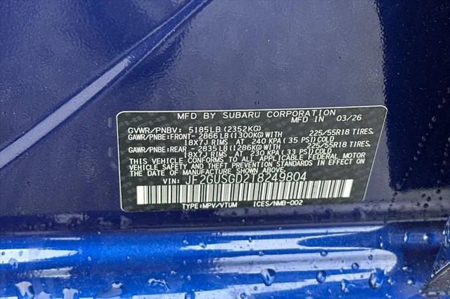 2026 Subaru Crosstrek Sport